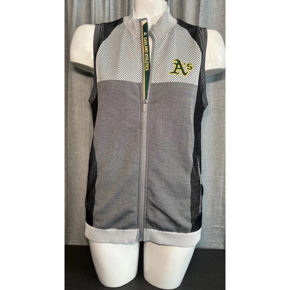 LevelWear MLB Women’s Oakland Athletics Grey Vest Size Small NWT